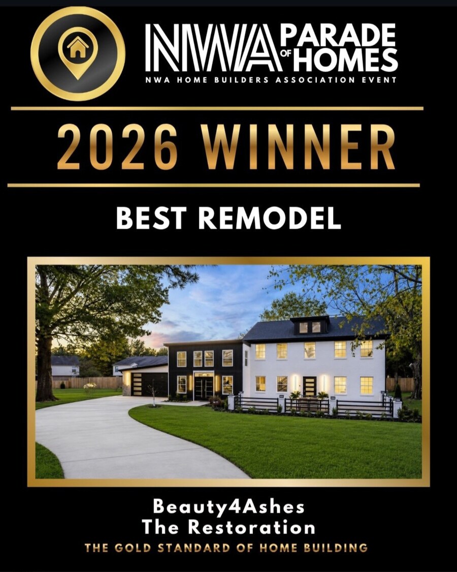 Beauty4Ashes The Restoration &mdash; 2026 NWA Parade of Homes Best Remodel Winner seal